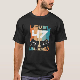 Lättolåst 47-dagars olåst videospelare 47:e födels t shirt