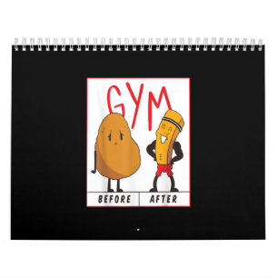 Lättpotatisgym före användning av Gift Fitness Kalender