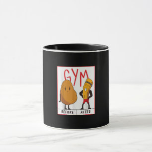 Lättpotatisgym före användning av Gift Fitness Mugg