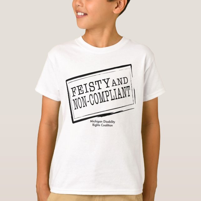 Lättretlig & motsträvig T-tröja för ungdom Tee Shirt (Framsida)