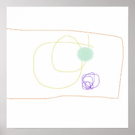 Lättritad rektangel poster