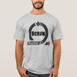 Lättrörlig Scrumvintage/Retro stil T-shirt