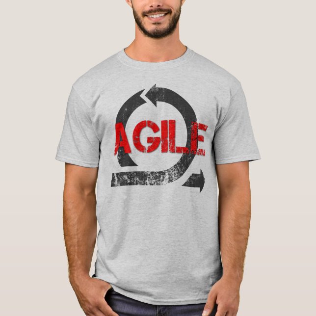 Lättrörlig vintageutslagsplats t-shirt (Framsida)