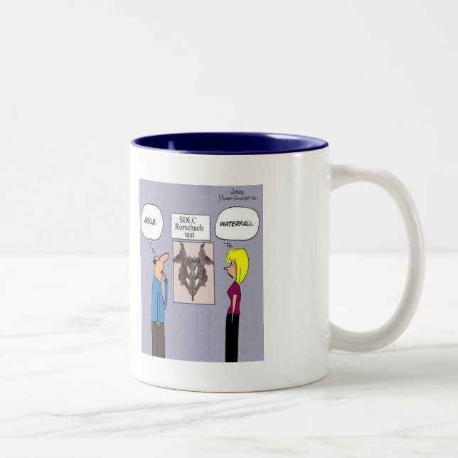 Lättrörligt vs. traditionell SDLC Rorschach testa: Två-Tonad Mugg (Höger)