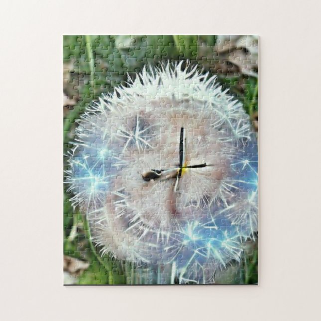 Lättsinnig dandelion-klockfotopussel. pussel (Vertikal)