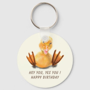Lättsinnigt skållande från Birthday Keychain Playf Nyckelring