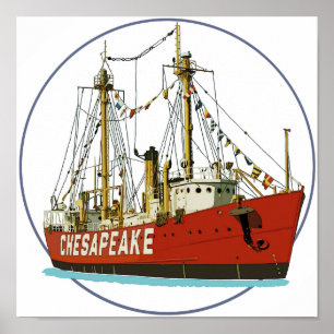 Lättskeppschesapeake Poster