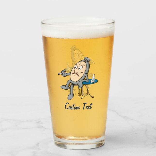 Lättslutande klocka glaskopp (Framsida fylld)