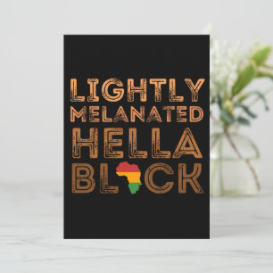 Lättsmält Hella Black History African Julkort