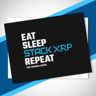 Lättspartsfunktion XRP-kryptooffertnota Vykort
