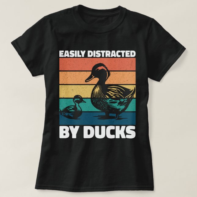 Lättspridd av Ankor Älskare Coola Anka T Shirt (Design framsida)