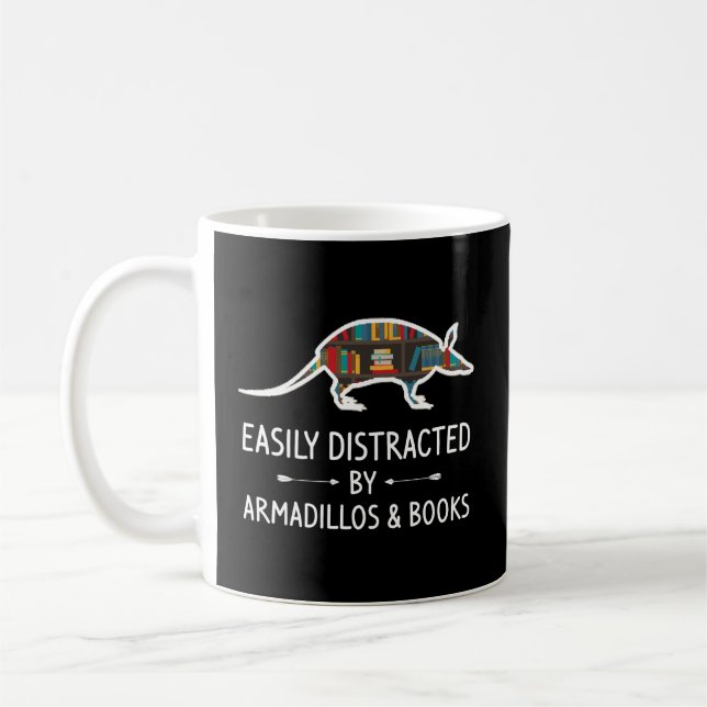 Lättspridd av Armadillos Bokar Älskare Gift A Kaffemugg (Vänster)