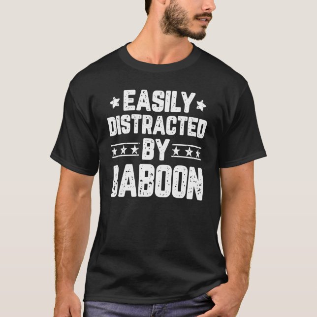 Lättspridd av baboon t shirt (Framsida)