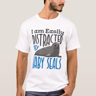 Lättspridd av Baby Sälar säl Älskare T Shirt