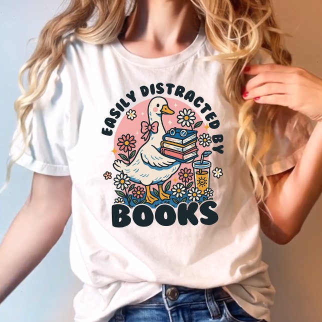 Lättspridd av Bokar Goose Bok Älskare T Shirt (Skapare uppladdad)