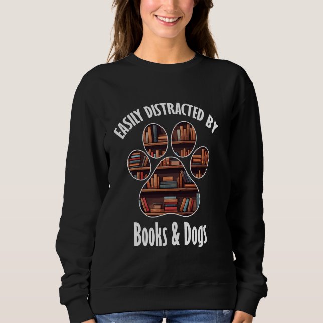 Lättspridd av Bokar och Hundar Lustigt djur L T Shirt (Framsida)