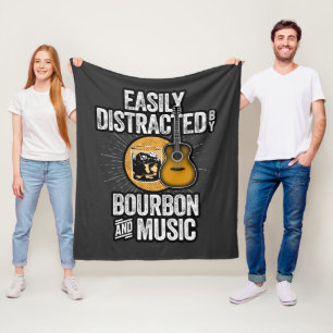 Lättspridd av Bourbon och Music Fleecefilt