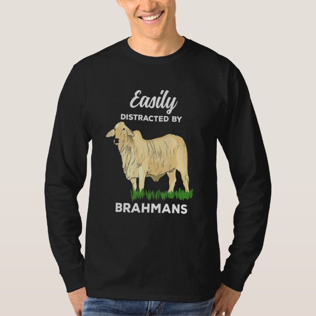 Lättspridd av Brahman Zebu-boskap T Shirt (Framsida)