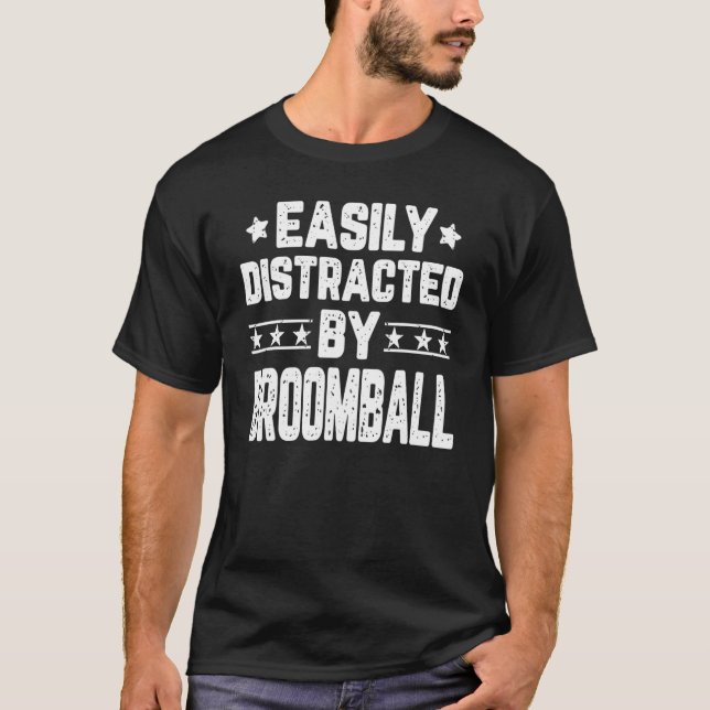 Lättspridd av Broomball Broomball T Shirt (Framsida)