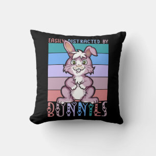 Lättspridd av Bunnies Cute Bunny Älskare Kudde
