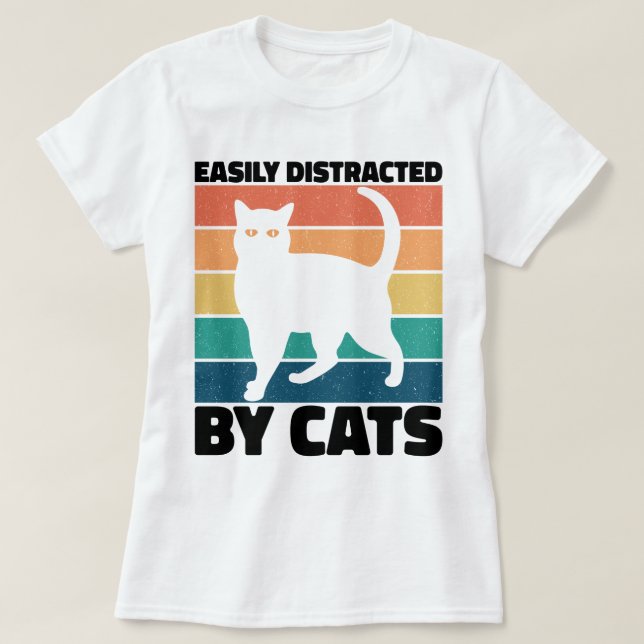 Lättspridd av Cats kattunge kawaii Funny Cat T Shirt (Design framsida)