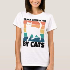 Lättspridd av Cats kattunge kawaii Funny Cat T Shirt