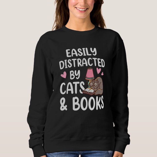 Lättspridd av Cats och Bokar Funny Bookmask T Shirt (Framsida)