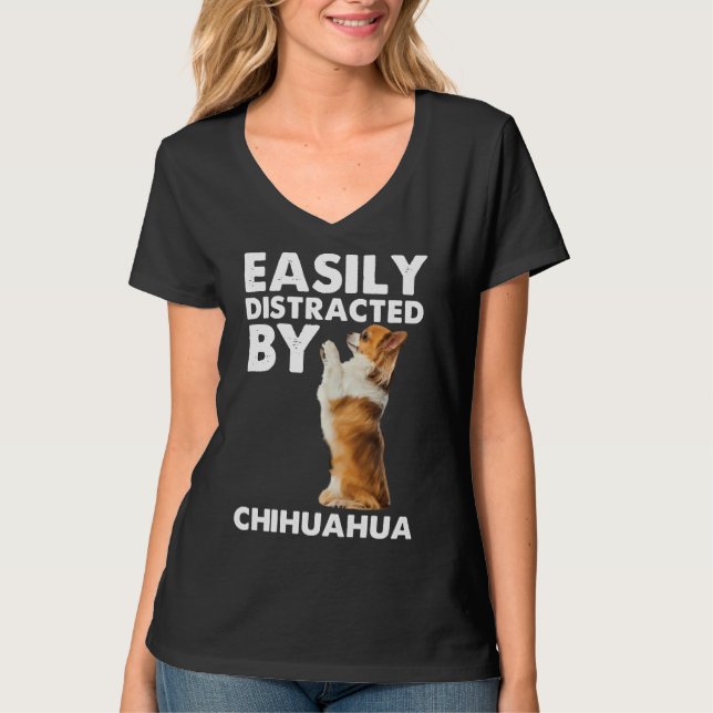 Lättspridd av Chihuahua T Shirt (Framsida)