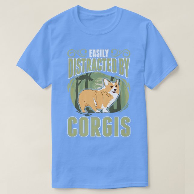 Lättspridd av Corgis-930 T Shirt (Design framsida)