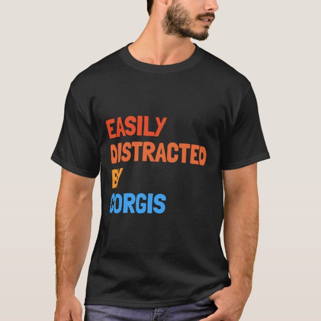 Lättspridd av Corgis Rolig hund T Shirt (Framsida)