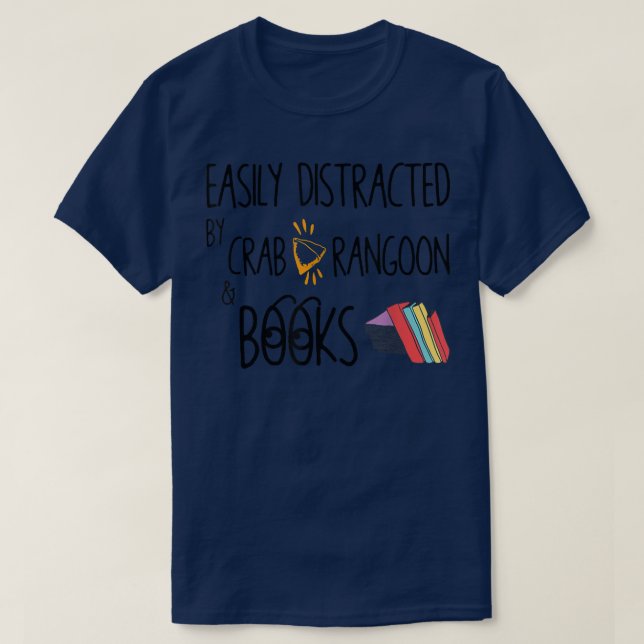 Lättspridd av Crab Rangoon och Bokar Nerds T Shirt (Design framsida)