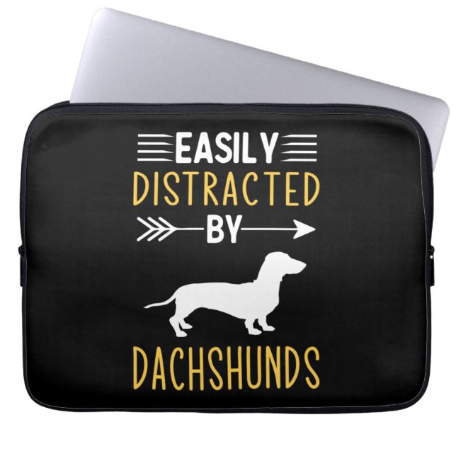 Lättspridd av Dachshunds Laptop Fodral (Framsidan)