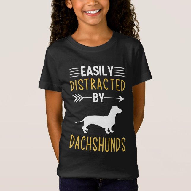 Lättspridd av Dachshunds T Shirt (Framsida)