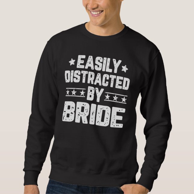 Lättspridd av den gifta Möhippan Bride Bröllop Lång Ärmad Tröja (Framsida)