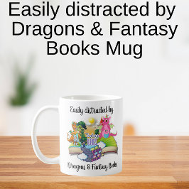 Lättspridd av Dragons och Fantasy Bokar Kaffemugg