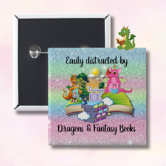Lättspridd av Dragons och Fantasy Bokar Knapp