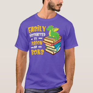 Lättspridd av drakmer och Bokar Bok NERD T Shirt