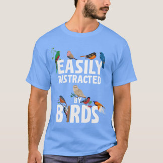 Lättspridd av fågel Bird Älskare lustigt T Shirt
