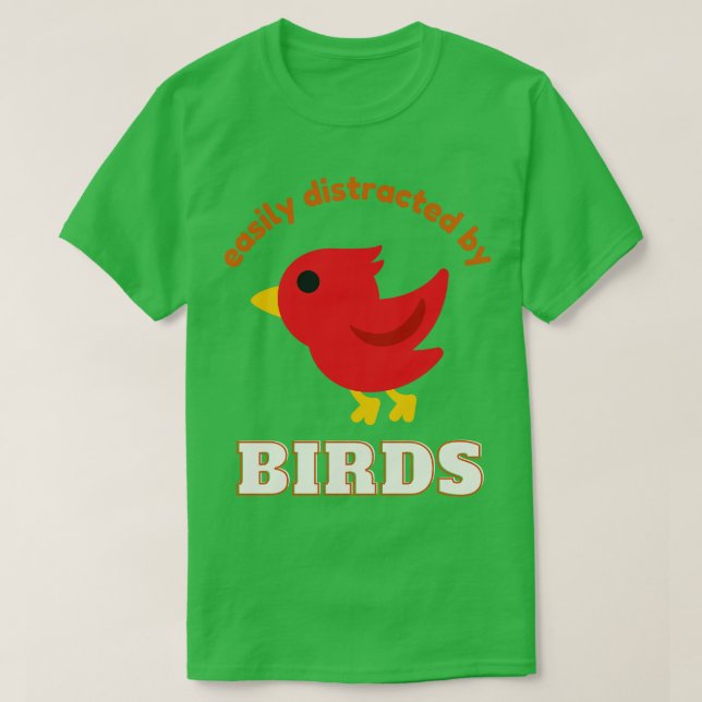 Lättspridd av fåglar Bider Bird Älskare T Shirt (Design framsida)