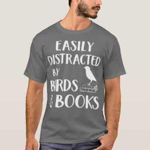 Lättspridd av fåglar och Bokar Bird Bok lo T Shirt