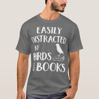 Lättspridd av fåglar och Bokar Bird Bok lo T Shirt