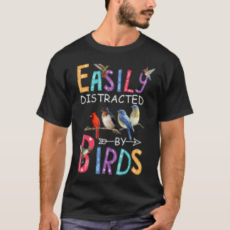 Lättspridd av fåglars ädla fågel t shirt