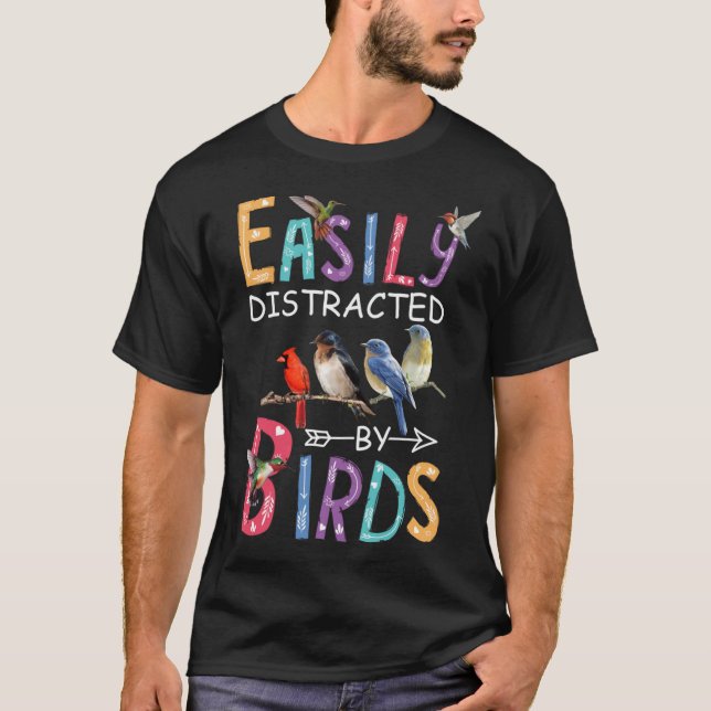 Lättspridd av fåglars ädla fågel t shirt (Framsida)