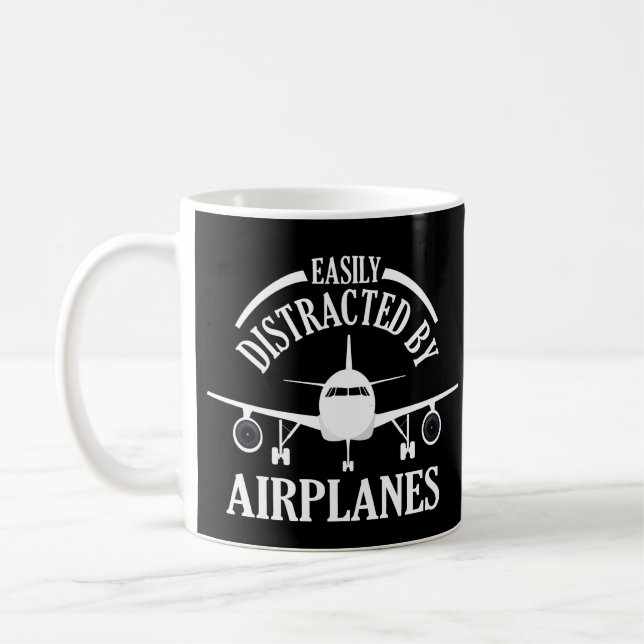Lättspridd av flygplan - Lönsam luftfart Kaffemugg (Vänster)