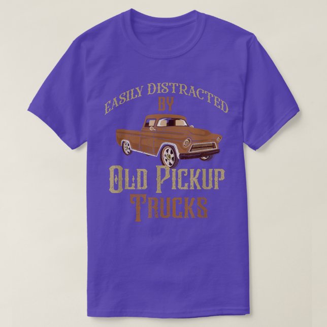 Lättspridd av gamla Pickupa Lastbilar, ädla Lastbi T Shirt (Design framsida)