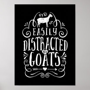 Lättspridd av gåvor från get Funny Goat Älskare Poster