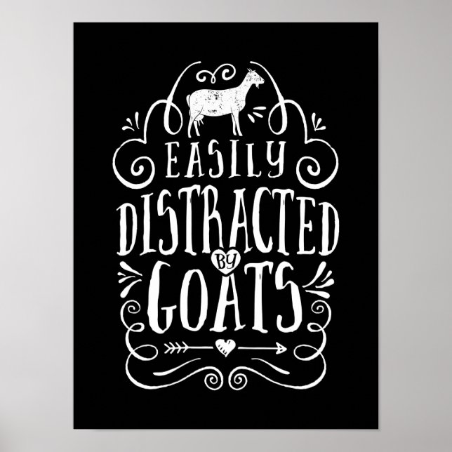 Lättspridd av gåvor från get Funny Goat Älskare Poster (Framsidan)