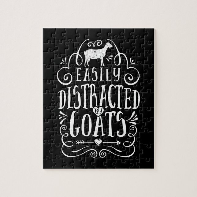 Lättspridd av gåvor från get Funny Goat Älskare Pussel (Vertikal)