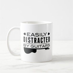 Lättspridd av gitarrer kaffemugg