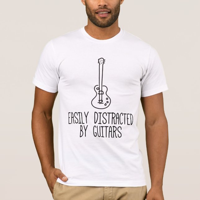 Lättspridd av gitarrer t shirt (Framsida)